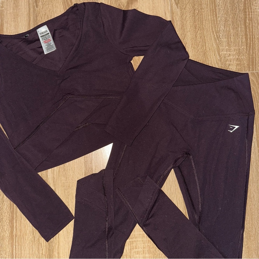 Gymshark Set | Deep Purple Gymshark Athletic Set